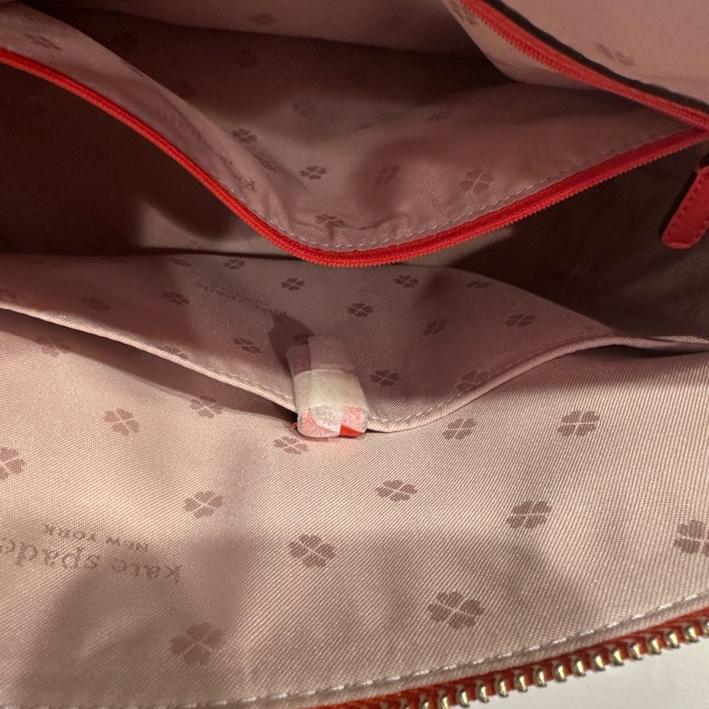 Kate Spade Orange Handbag - Never used, still with protective cover. Perfect! - Picture 5 of 13